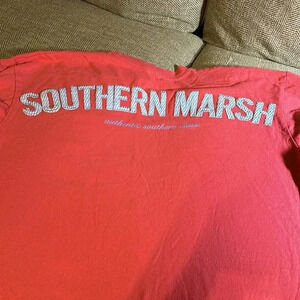 SOUTHERN MARSH WOMEN SHIRT PINK WITH BREAST POCKET SIZE XS